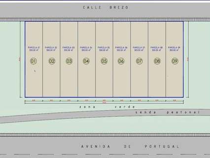 Parcela urbana en venta en Plasencia