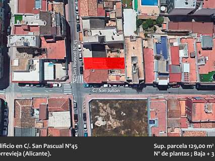 Parcela urbana en venta en Torrevieja