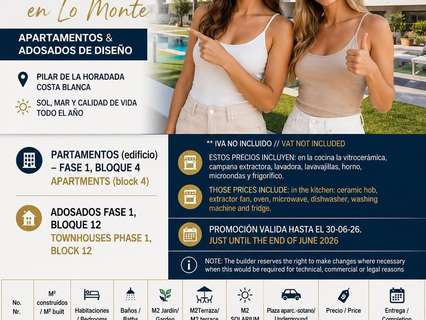Apartamento en venta en Pilar de la Horadada