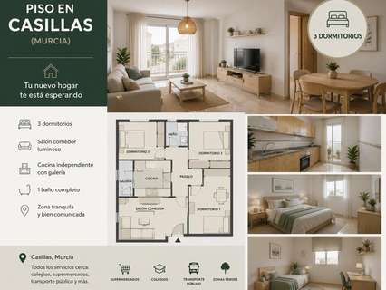 Piso en venta en Murcia zona Casillas