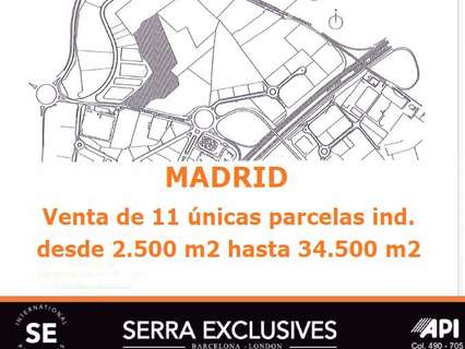 Parcela urbana en venta en Madrid