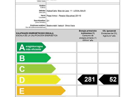 Local comercial en alquiler en Pasaia