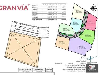 Parcela urbana en venta en Logroño
