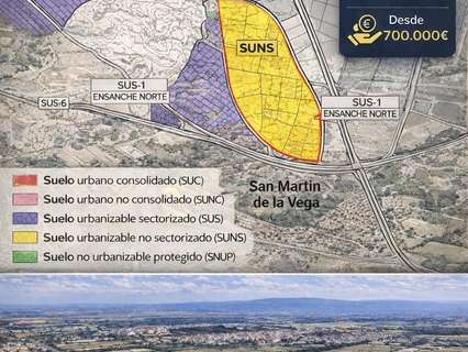Parcela rústica en venta en San Martín de la Vega