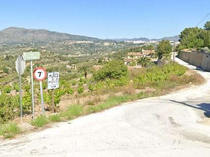 Parcela rústica en venta en Benissa